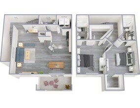 2 Bed / 2.5 Bath 2112 floor plan